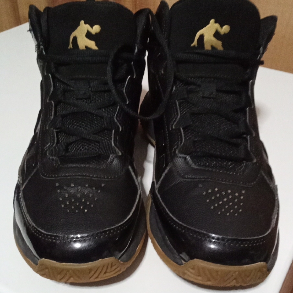 And1 Black and Gold High-Top Basketball Sneakers